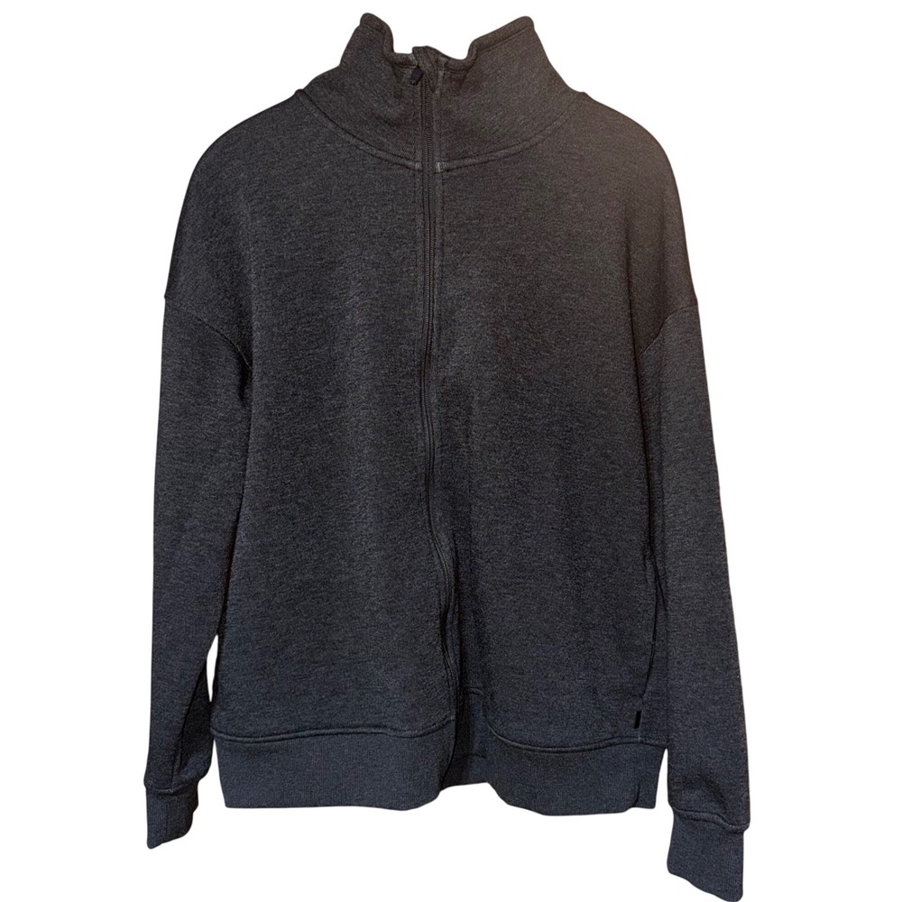 Mondetta Fleece-Lined Full Zip Jacket – Charcoal Heather, Men's‎ Large